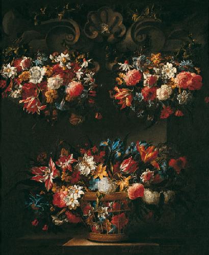 WikiOO.org - Encyclopedia of Fine Arts - Festés, Grafika Juan De Arellano - Bodegón con flores