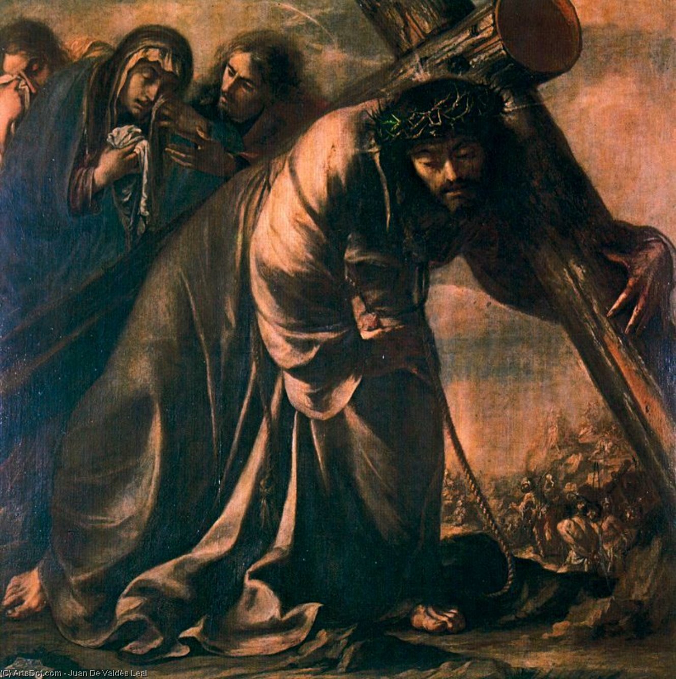 WikiOO.org - Encyclopedia of Fine Arts - Målning, konstverk Juan De Valdés Leal - Camino del Calvario 1