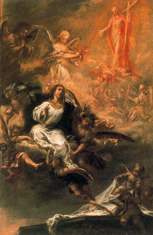 Wikioo.org – La Enciclopedia de las Bellas Artes - Pintura, Obras de arte de Juan De Valdés Leal - La Asunción de la Virgen