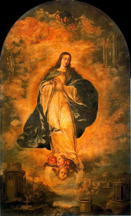 Wikioo.org - The Encyclopedia of Fine Arts - Painting, Artwork by Juan De Valdés Leal - La Inmaculada Concepción 4