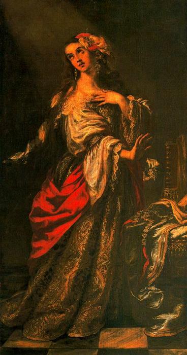 WikiOO.org - Encyclopedia of Fine Arts - Maalaus, taideteos Juan De Valdés Leal - La Magdalena