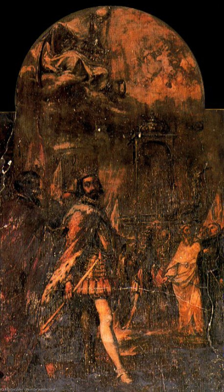 WikiOO.org - Encyclopedia of Fine Arts - Maleri, Artwork Juan De Valdés Leal - San Fernando entrando en Sevilla