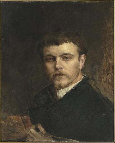 Wikioo.org - The Encyclopedia of Fine Arts - Painting, Artwork by Jules Bastien Lepage - Autoportrait