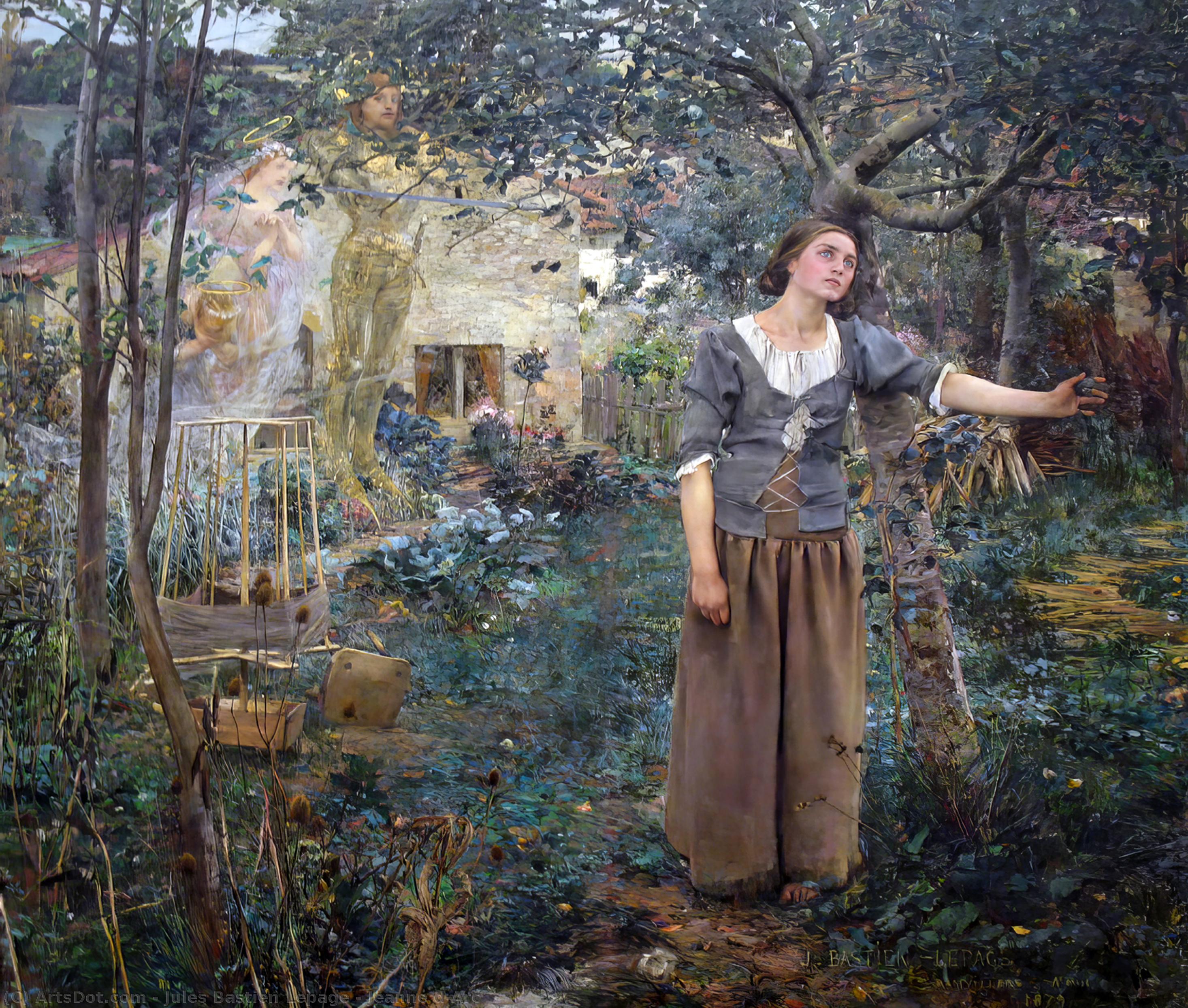 Wikioo.org - The Encyclopedia of Fine Arts - Painting, Artwork by Jules Bastien Lepage - Jeanne d'Arc