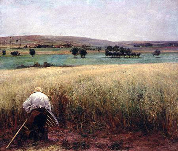 Wikioo.org - The Encyclopedia of Fine Arts - Painting, Artwork by Jules Bastien Lepage - Les Blés mûrs