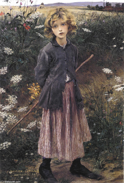WikiOO.org – 美術百科全書 - 繪畫，作品 Jules Bastien Lepage - 年轻的女孩