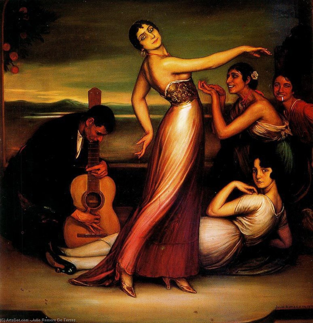 WikiOO.org - אנציקלופדיה לאמנויות יפות - ציור, יצירות אמנות Julio Romero De Torres - Alegrías