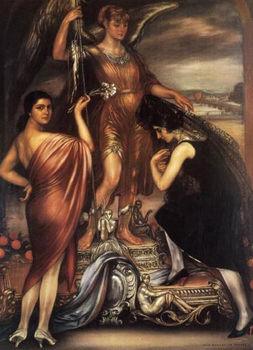 WikiOO.org - Encyclopedia of Fine Arts - Målning, konstverk Julio Romero De Torres - Arcángel San Rafael