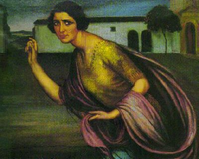 WikiOO.org - Encyclopedia of Fine Arts - Maalaus, taideteos Julio Romero De Torres - La huída