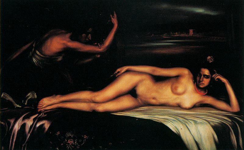 WikiOO.org - Encyclopedia of Fine Arts - Maleri, Artwork Julio Romero De Torres - La musa gitana
