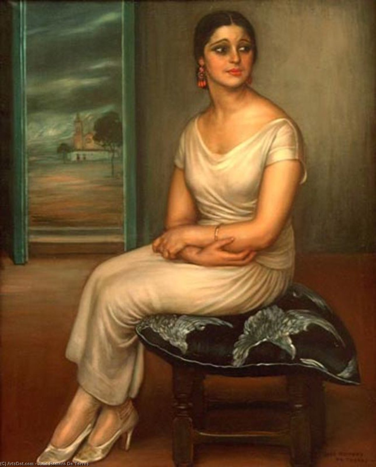 Wikioo.org - Encyklopedia Sztuk Pięknych - Malarstwo, Grafika Julio Romero De Torres - Retrato de Conchita Triana