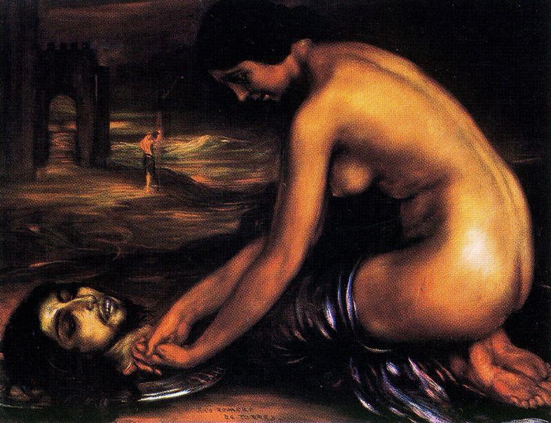 WikiOO.org - Encyclopedia of Fine Arts - Maľba, Artwork Julio Romero De Torres - Salomé