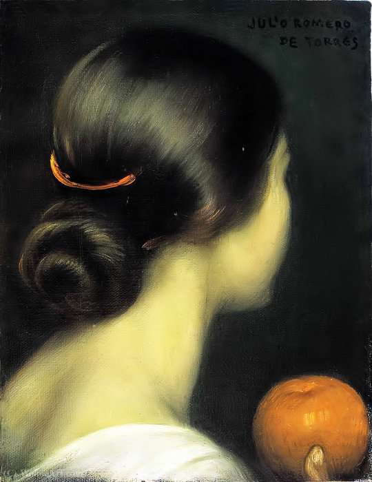 WikiOO.org - Encyclopedia of Fine Arts - Schilderen, Artwork Julio Romero De Torres - Viva el pelo