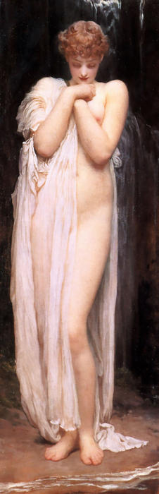 WikiOO.org - Encyclopedia of Fine Arts - Lukisan, Artwork Lord Frederic Leighton - A Bather