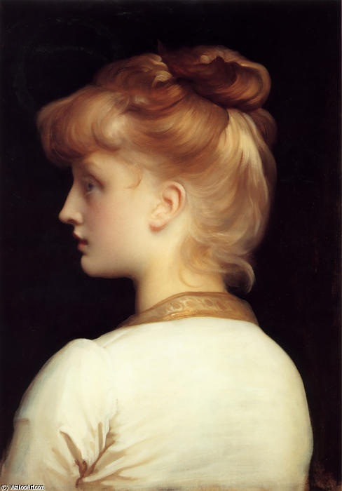 WikiOO.org - Encyclopedia of Fine Arts - Maleri, Artwork Lord Frederic Leighton - A Girl