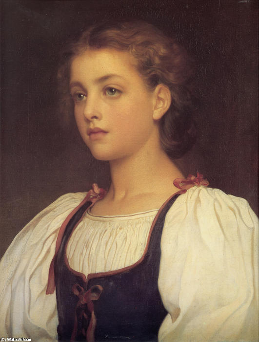 WikiOO.org - Encyclopedia of Fine Arts - Malba, Artwork Lord Frederic Leighton - Biondina