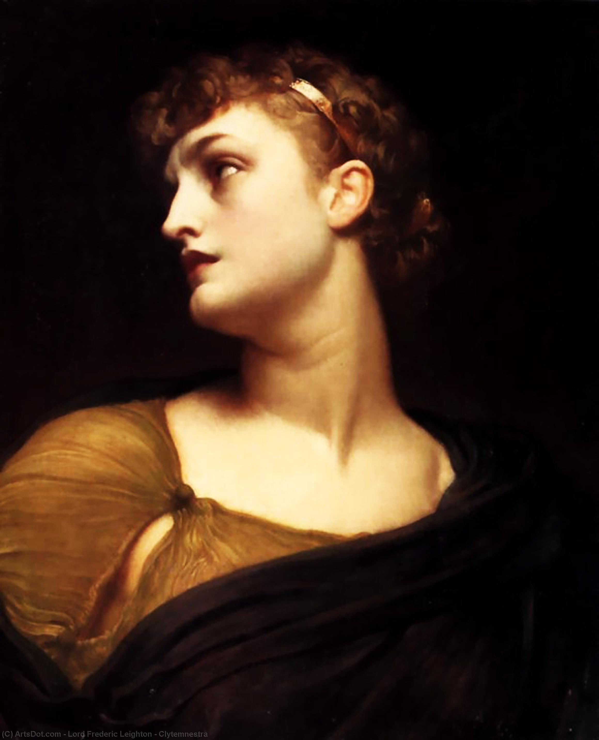 Wikioo.org - The Encyclopedia of Fine Arts - Painting, Artwork by Lord Frederic Leighton - Clytemnestra