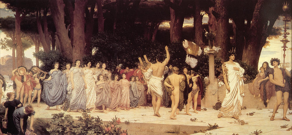 Wikioo.org - The Encyclopedia of Fine Arts - Painting, Artwork by Lord Frederic Leighton - Daphnephoria