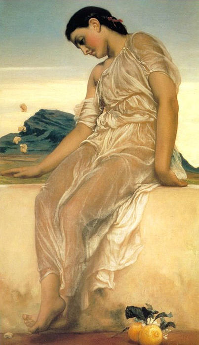WikiOO.org - Encyclopedia of Fine Arts - Maleri, Artwork Lord Frederic Leighton - Girl