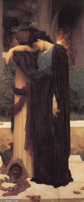Wikioo.org - The Encyclopedia of Fine Arts - Painting, Artwork by Lord Frederic Leighton - Lachrymae