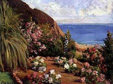 Wikioo.org - The Encyclopedia of Fine Arts - Painting, Artwork by Lord Frederic Leighton - Seaside Flowers