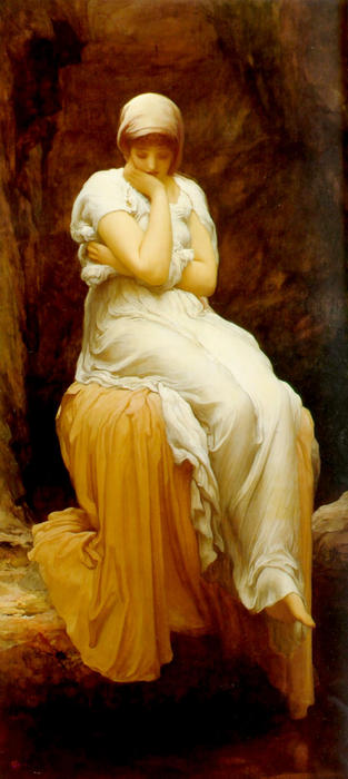 Wikioo.org - The Encyclopedia of Fine Arts - Painting, Artwork by Lord Frederic Leighton - Solitude