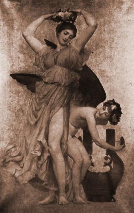 WikiOO.org - Encyclopedia of Fine Arts - Lukisan, Artwork Lord Frederic Leighton - Study II
