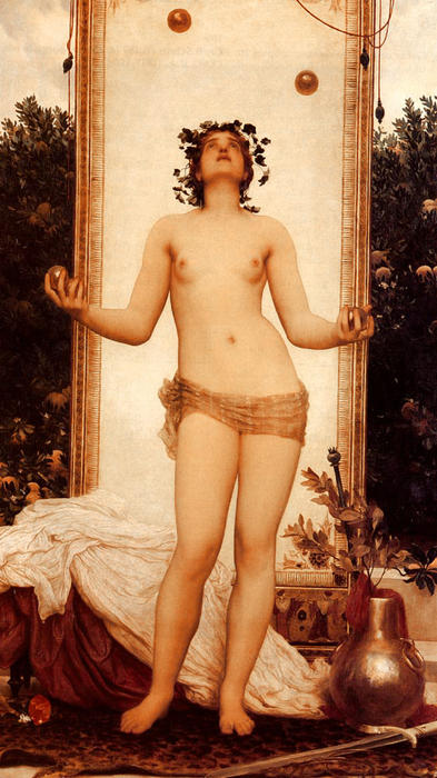 WikiOO.org - אנציקלופדיה לאמנויות יפות - ציור, יצירות אמנות Lord Frederic Leighton - The Antique Juggling Girl