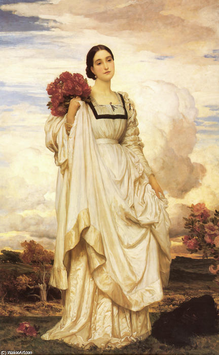 Wikioo.org - The Encyclopedia of Fine Arts - Painting, Artwork by Lord Frederic Leighton - The Countess Brownlow