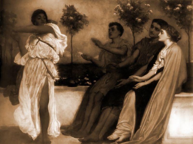 Wikioo.org - The Encyclopedia of Fine Arts - Painting, Artwork by Lord Frederic Leighton - The Dancers