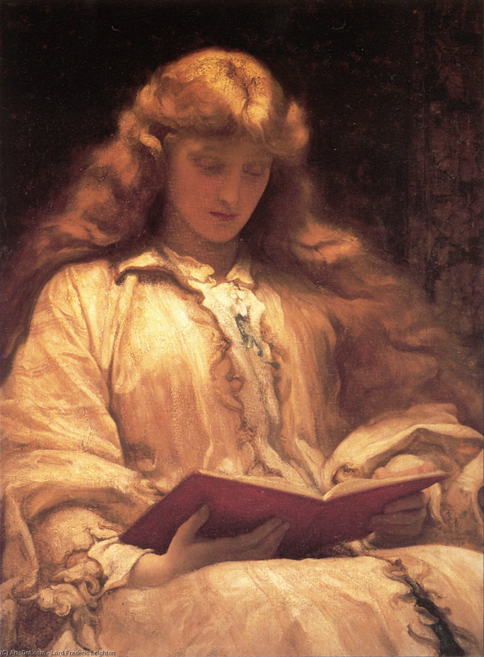 WikiOO.org - Encyclopedia of Fine Arts - Maalaus, taideteos Lord Frederic Leighton - The Maid with the Yellow Hair