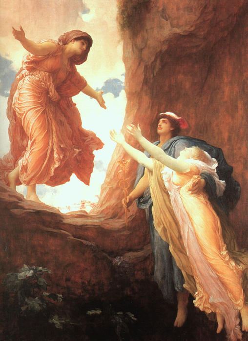 Wikioo.org – La Enciclopedia de las Bellas Artes - Pintura, Obras de arte de Lord Frederic Leighton - El regreso de Perséfone