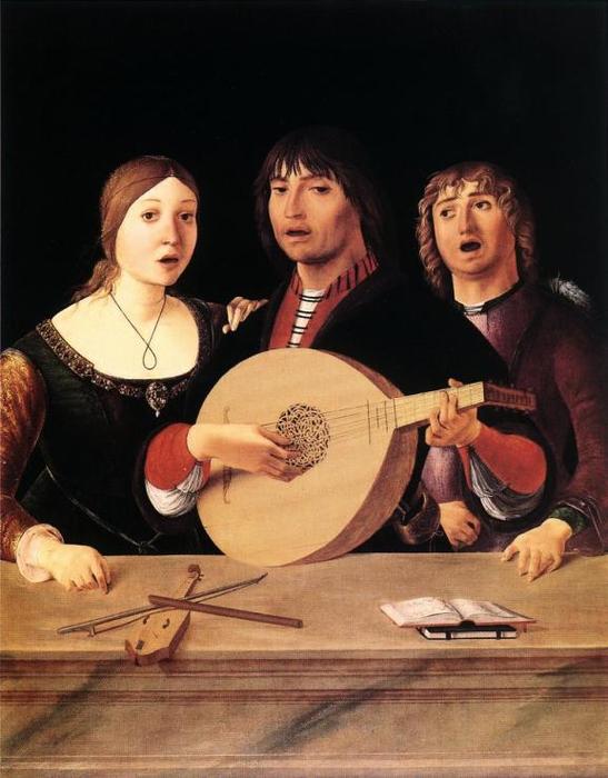 Wikioo.org - The Encyclopedia of Fine Arts - Painting, Artwork by Lorenzo Costa (The Elder) - Concert