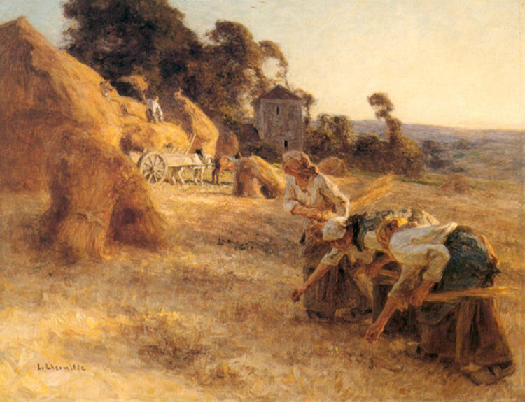Wikioo.org - The Encyclopedia of Fine Arts - Painting, Artwork by Léon Augustin L'hermitte - Haymakers