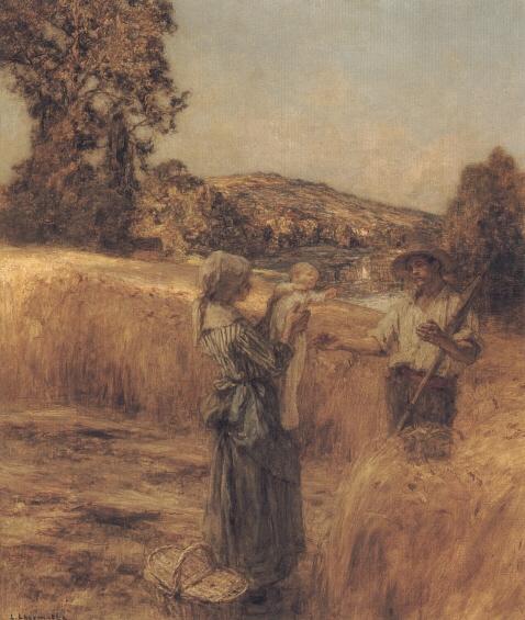 WikiOO.org - Encyclopedia of Fine Arts - Maľba, Artwork Léon Augustin L'hermitte - The Reapers' Child