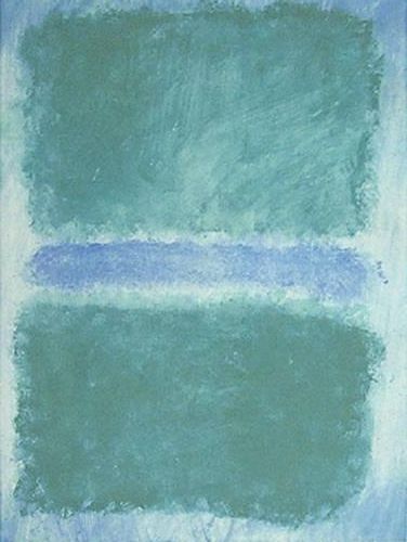 Wikioo.org - The Encyclopedia of Fine Arts - Painting, Artwork by Mark Rothko (Marcus Rothkowitz) - Green Divided by Blue