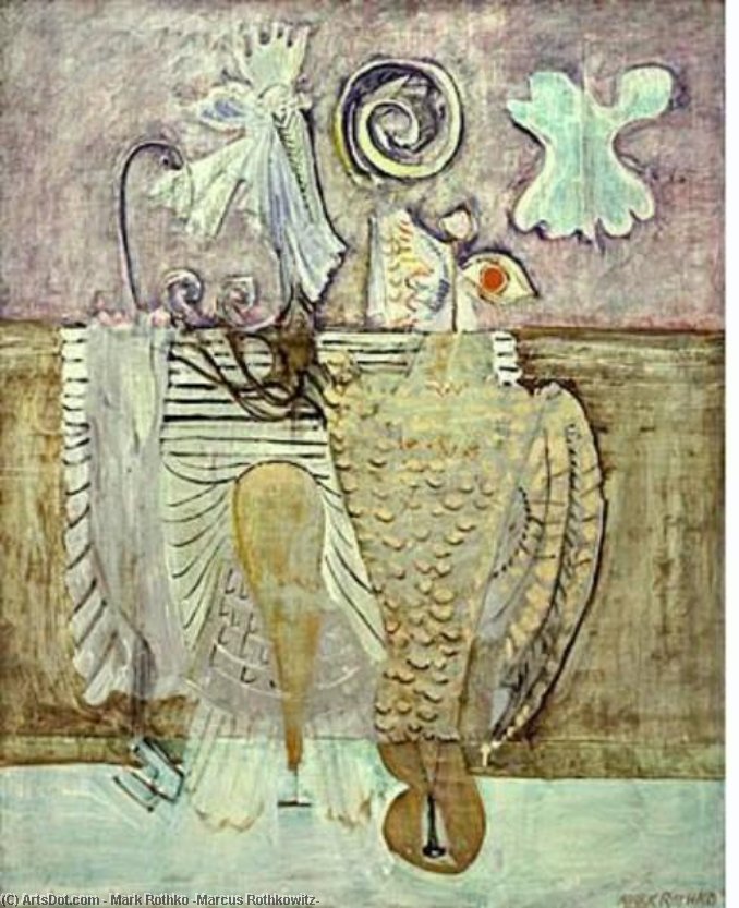 WikiOO.org - Encyclopedia of Fine Arts - Lukisan, Artwork Mark Rothko (Marcus Rothkowitz) - Hierarchical Birds