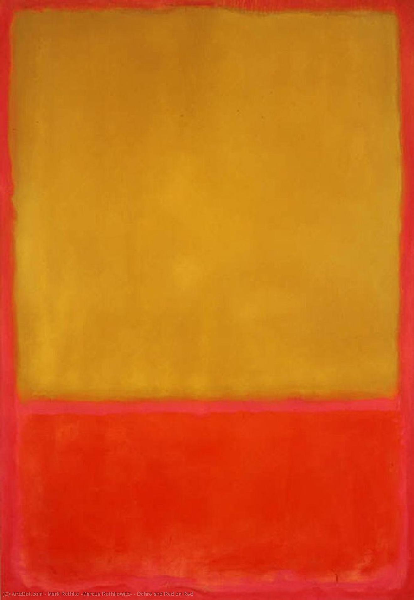 WikiOO.org - Encyclopedia of Fine Arts - Schilderen, Artwork Mark Rothko (Marcus Rothkowitz) - Ochre and Red on Red