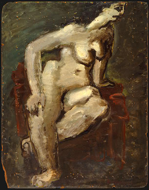 Wikioo.org - The Encyclopedia of Fine Arts - Painting, Artwork by Mark Rothko (Marcus Rothkowitz) - Seated Nude
