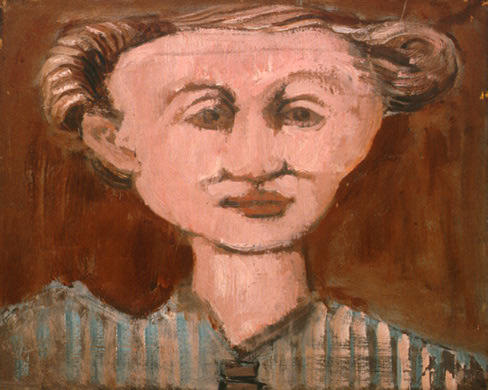 Wikioo.org - The Encyclopedia of Fine Arts - Painting, Artwork by Mark Rothko (Marcus Rothkowitz) - Untitled (head)