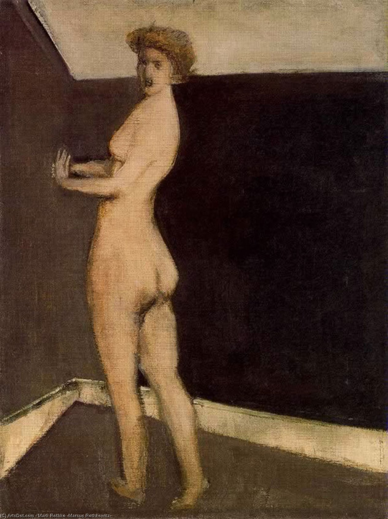 WikiOO.org - Encyclopedia of Fine Arts - Maleri, Artwork Mark Rothko (Marcus Rothkowitz) - Untitled (nude)