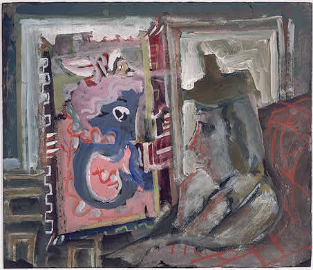 WikiOO.org - Encyclopedia of Fine Arts - Lukisan, Artwork Mark Rothko (Marcus Rothkowitz) - Untitled (Seated Figure)