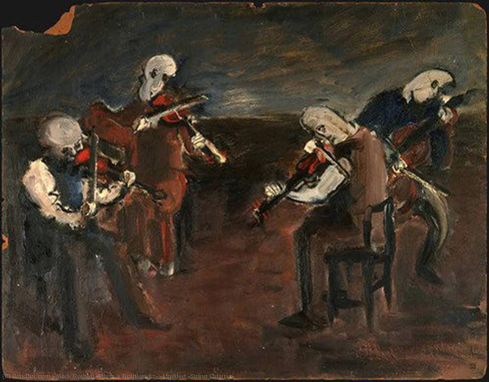 Wikioo.org - The Encyclopedia of Fine Arts - Painting, Artwork by Mark Rothko (Marcus Rothkowitz) - Untitled (String Quartet)
