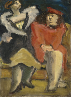 Wikioo.org - The Encyclopedia of Fine Arts - Painting, Artwork by Mark Rothko (Marcus Rothkowitz) - Untitled (two seated women)