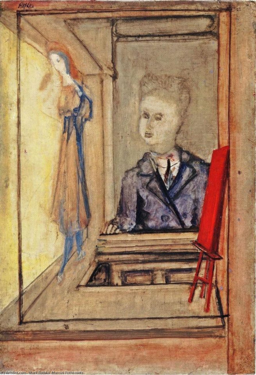Wikioo.org - The Encyclopedia of Fine Arts - Painting, Artwork by Mark Rothko (Marcus Rothkowitz) - Untitled (two women at the window)