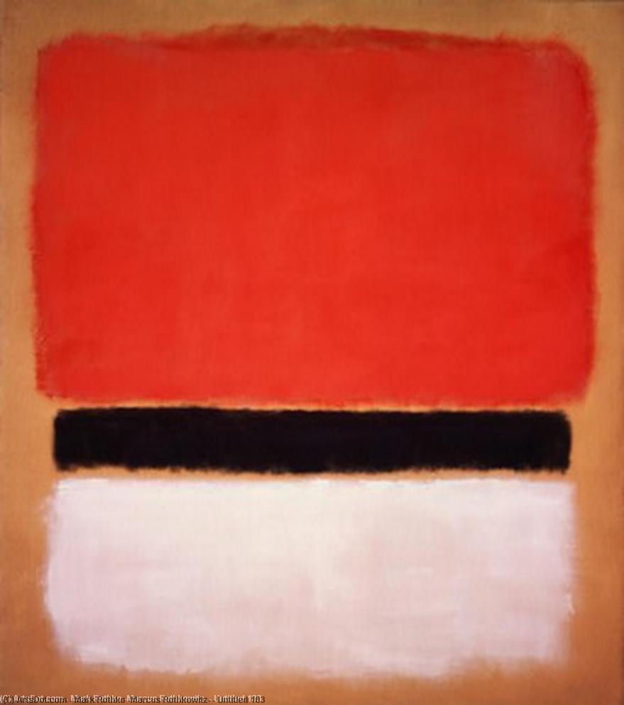 Wikioo.org - The Encyclopedia of Fine Arts - Painting, Artwork by Mark Rothko (Marcus Rothkowitz) - Untitled 103