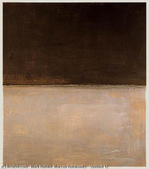 Wikioo.org - The Encyclopedia of Fine Arts - Painting, Artwork by Mark Rothko (Marcus Rothkowitz) - Untitled 12