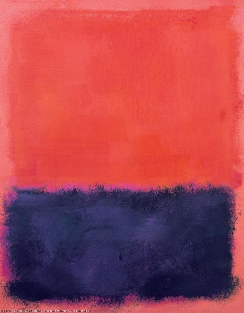 Wikioo.org - The Encyclopedia of Fine Arts - Painting, Artwork by Mark Rothko (Marcus Rothkowitz) - Untitled 15