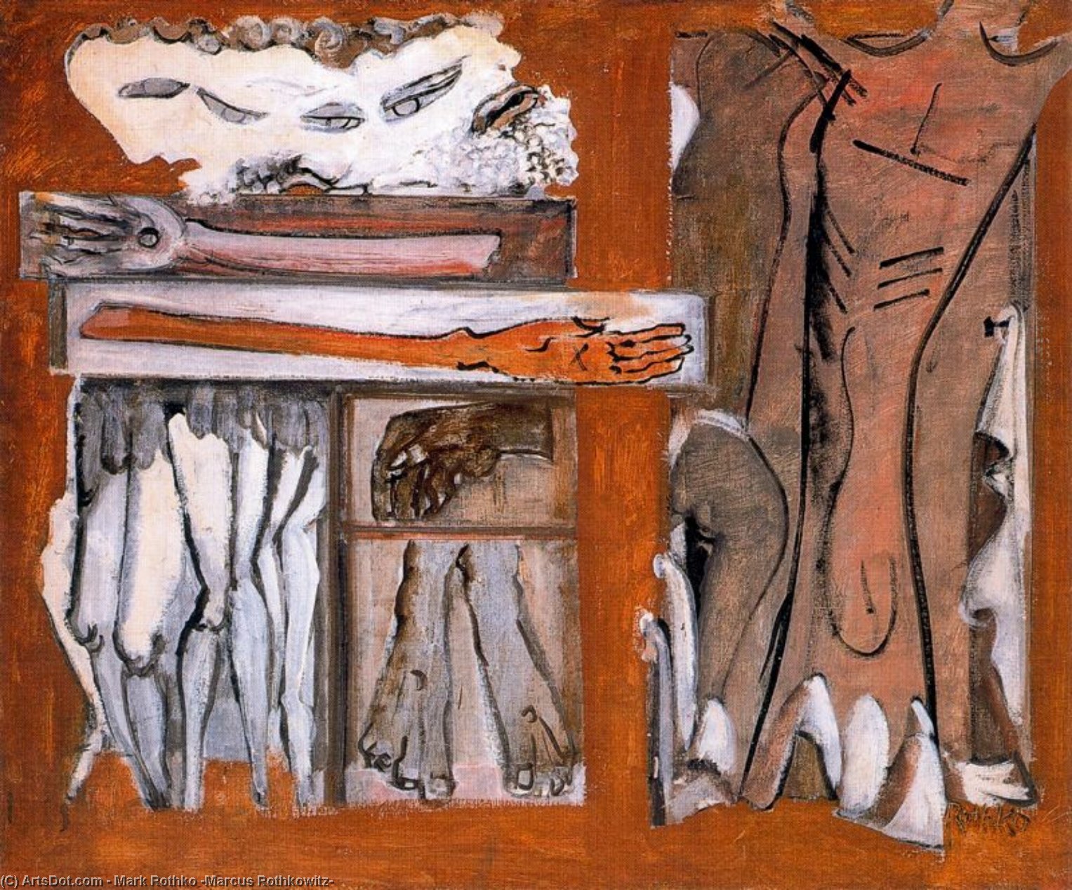 Wikioo.org - The Encyclopedia of Fine Arts - Painting, Artwork by Mark Rothko (Marcus Rothkowitz) - Untitled 32