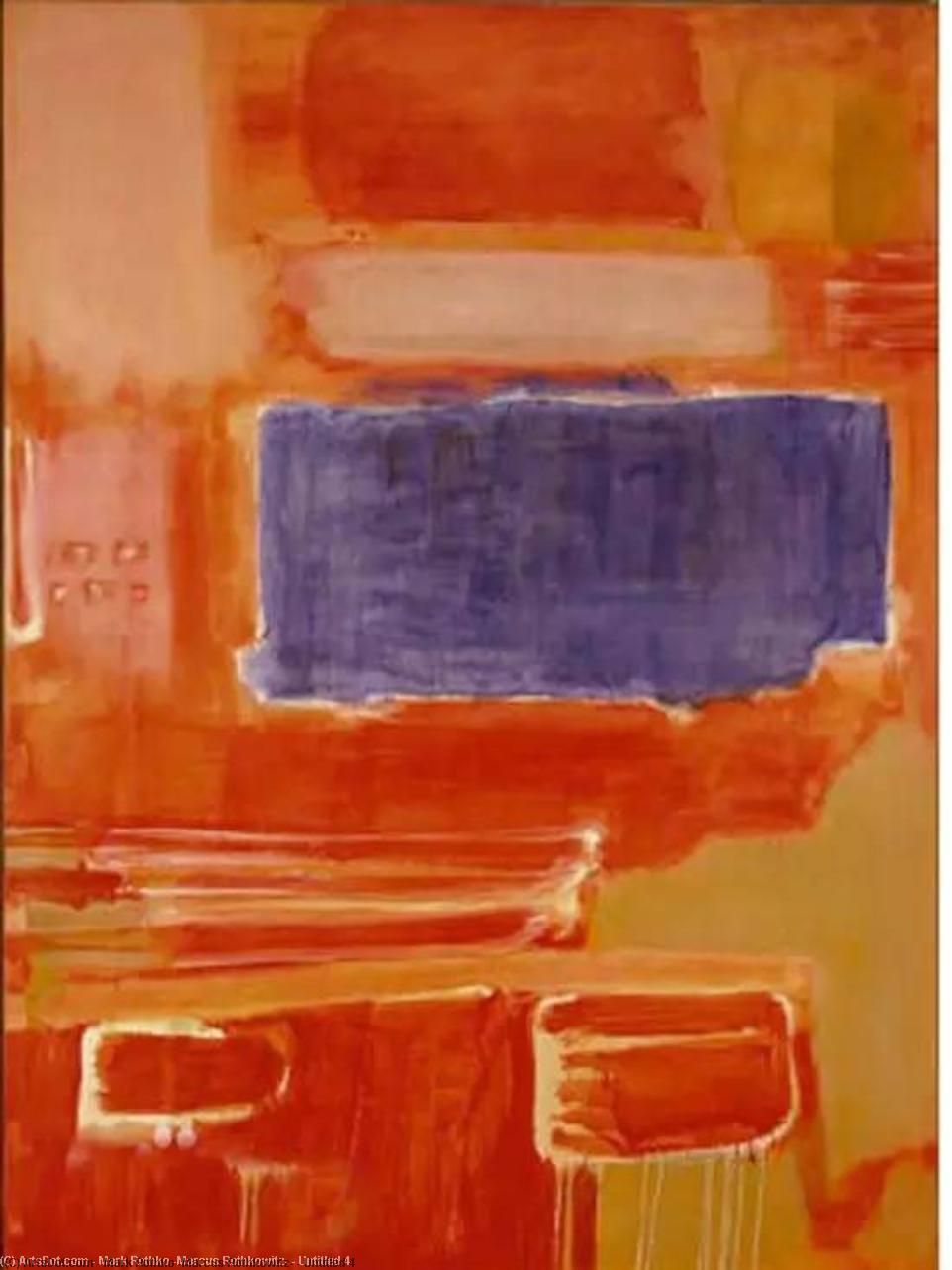 Wikioo.org - The Encyclopedia of Fine Arts - Painting, Artwork by Mark Rothko (Marcus Rothkowitz) - Untitled 4
